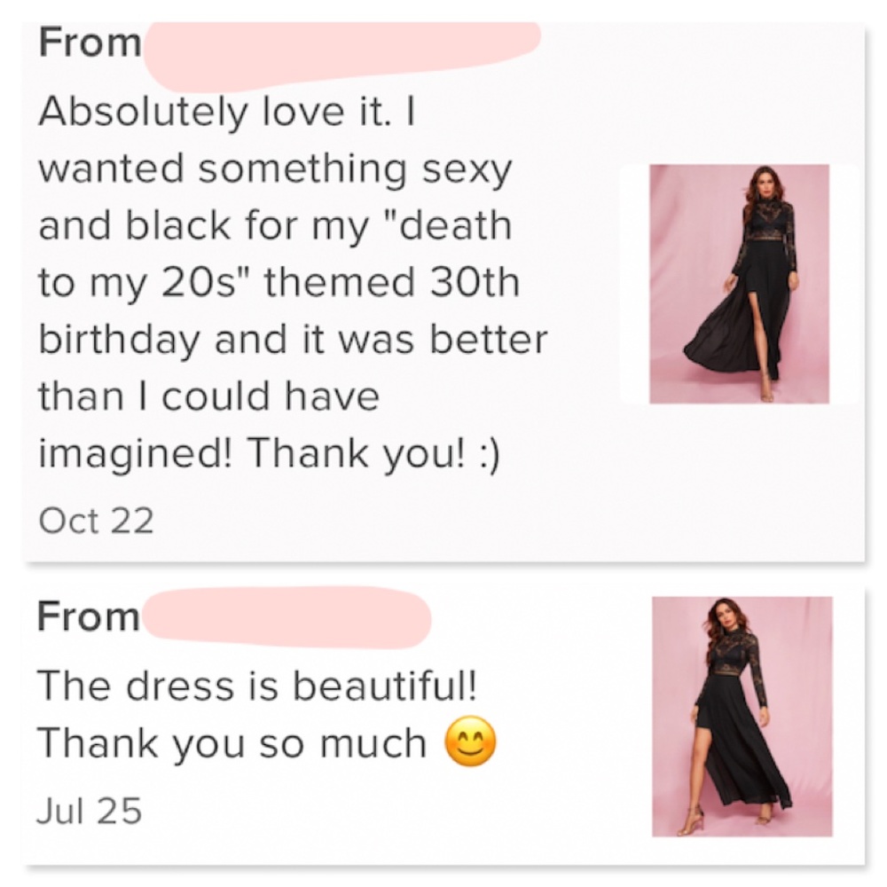 High Neck Lace Detail Black Maxi Dress - Picture 8 of 10